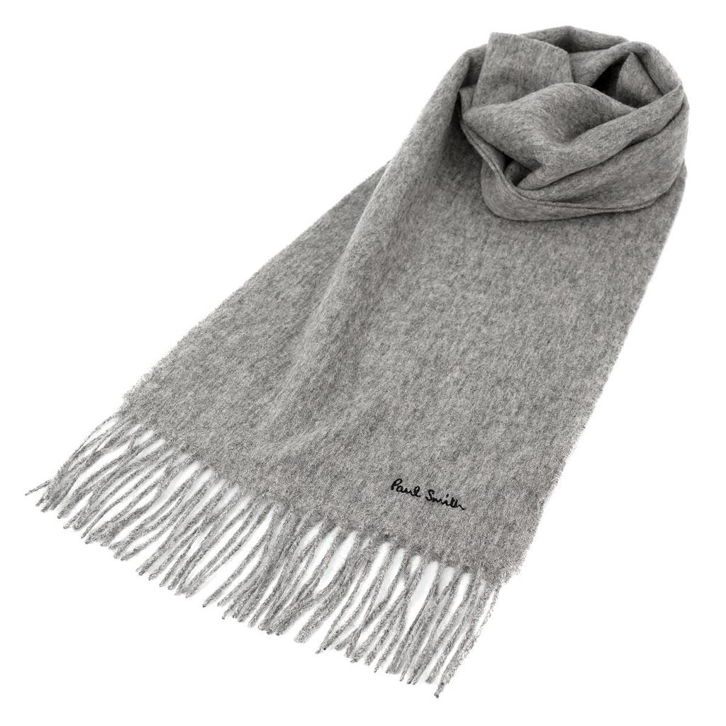 Paul Smith M1A 933D AS04 Size Light for Men and Women Scarf, 70, Grey/Black, [Used]