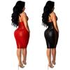 X3899 Herbst/Winter Europäisches Sexy Damen Pailletten Spitzen Spaghettiträger Kleid