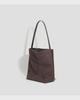 2024 Autumn/Winter High-End Matte Leather Women's Large Capacity Bucket Tote Bag - Versatile for Commuting