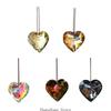 Elegant Love Heart Crystal Prism Sun Catcher Hanging Ornaments for Artistic Homes Decoration and Romantics Occasion