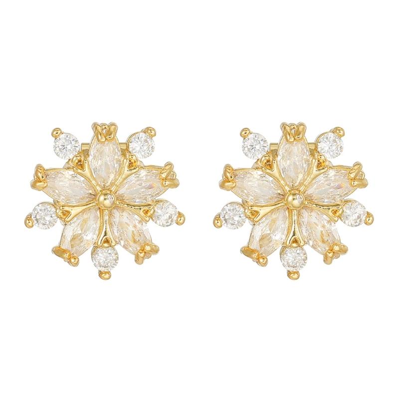 Flower Design Sparkling Zircons Headphone Buckles Clip On Ear Hook Accessory For FreeClip 1 2 Headphones Adornment
