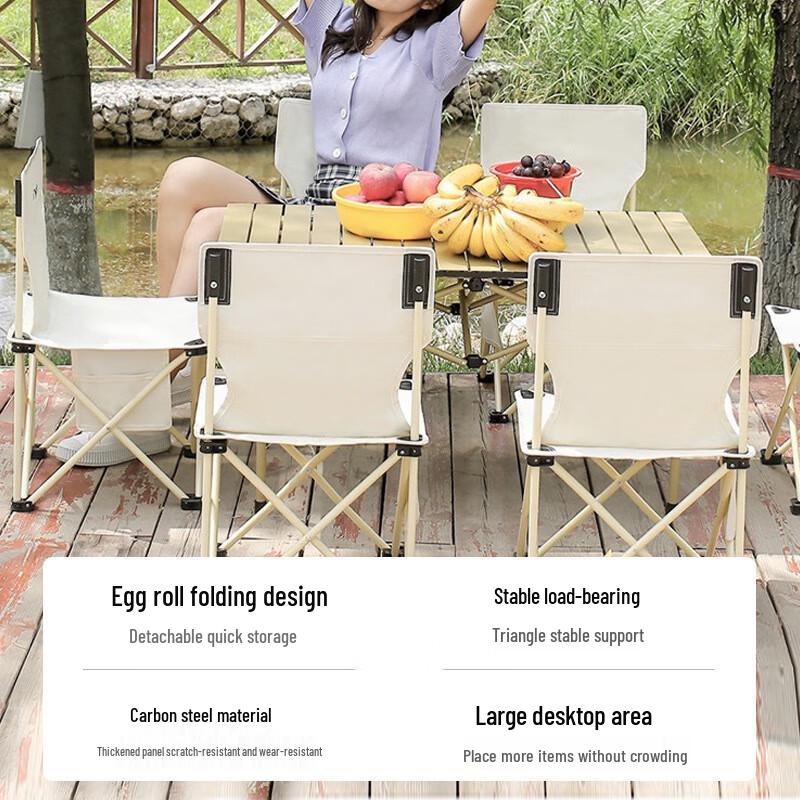 Outdoor Folding Picnic Camping Table and Chair Set