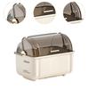 Cutlery Drainer with Hood Drain Bowl Rack for Kitchen Counter Bar Restaurant