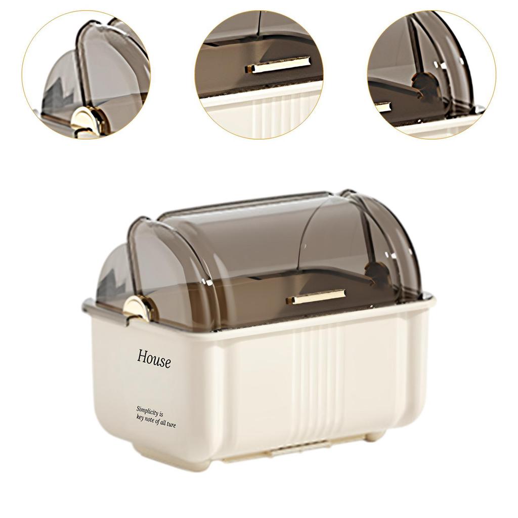 Cutlery Drainer with Hood Drain Bowl Rack for Kitchen Counter Bar Restaurant