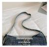 2026 Trendy Retro Denim Crossbody Bag - Large Capacity for Commuting or School