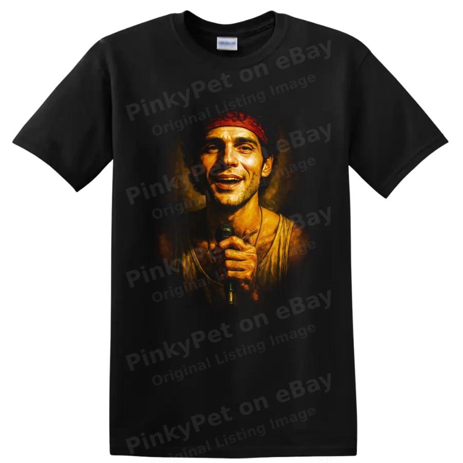 Carlos Acosta Portrait T Shirt Latin Dancer With Microphone Stage Art Tee