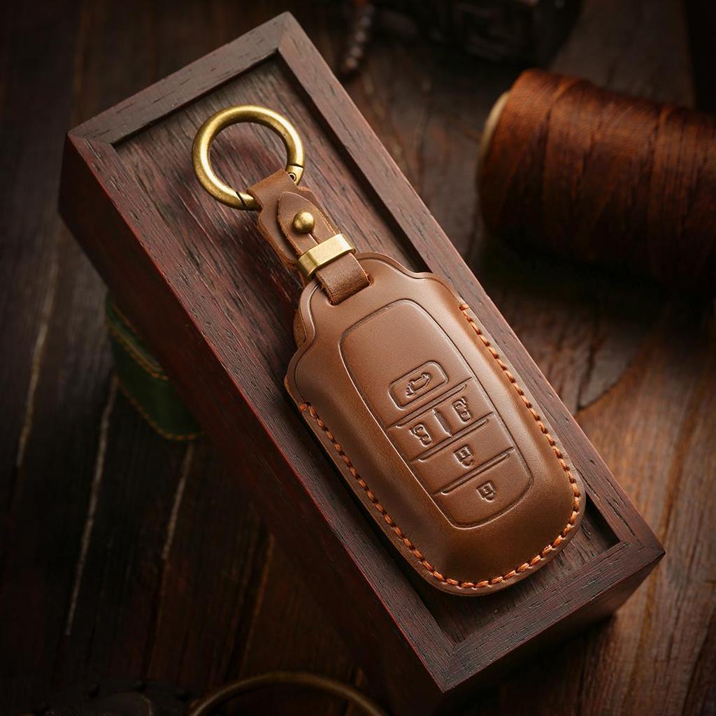 [Toyota] Senagrevia Alphard Vellfire Hiace Granvia Sienna Car Key Cover keychain car key case Cowhide Handmade