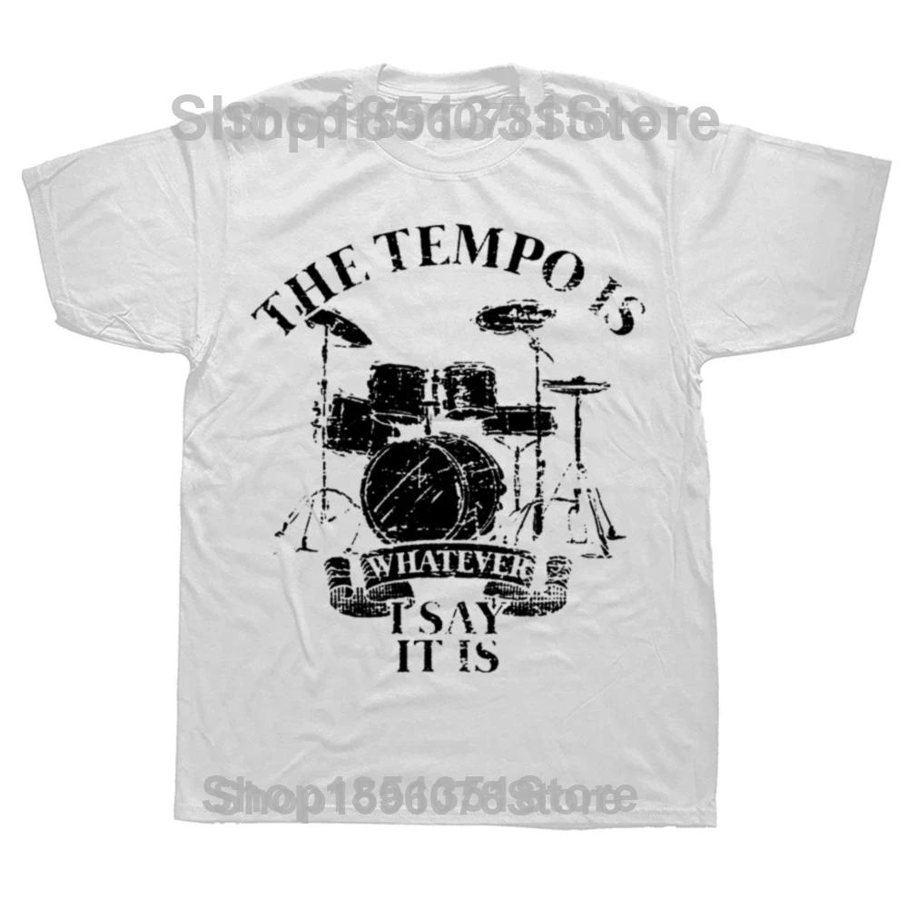 RLRR LRLL Trommler T-SHIRT Trommelband Musik Neuheit Lustig Geburtstag Geschenk Präsent Sommer Trommeln Spieler T-Shirt Hip Hop