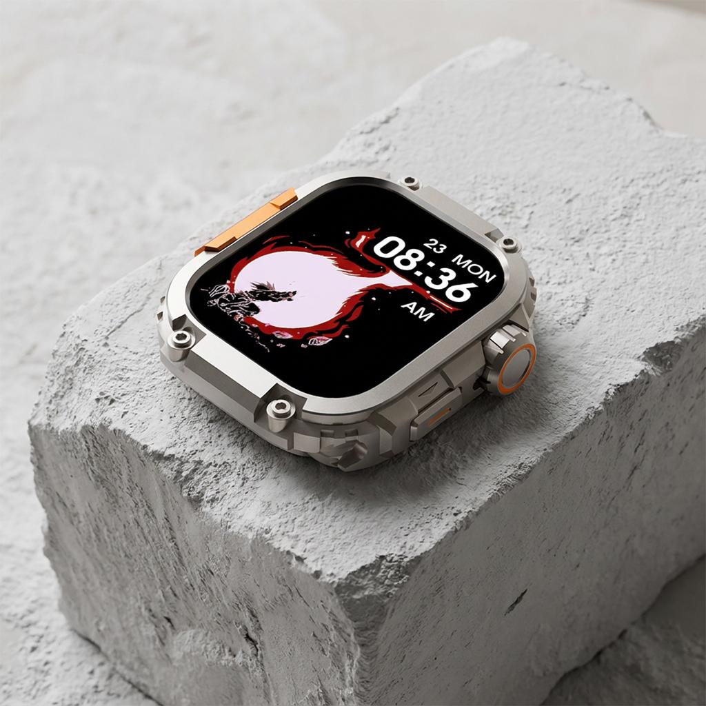 Metall+PC Hülle für Iwatch Serie 11/10 46mm Einfach zu installieren Abdeckung Bumper für Apple Watch 46mm Smartwatch Sturzsichere Schale Rahmen