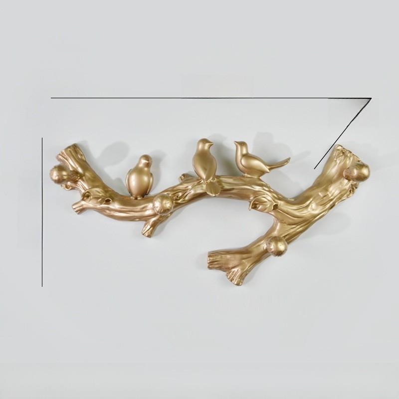 Sleek Bird Wall Hook Resin Organizer For Bathroom And Bedroom Storage Accessory