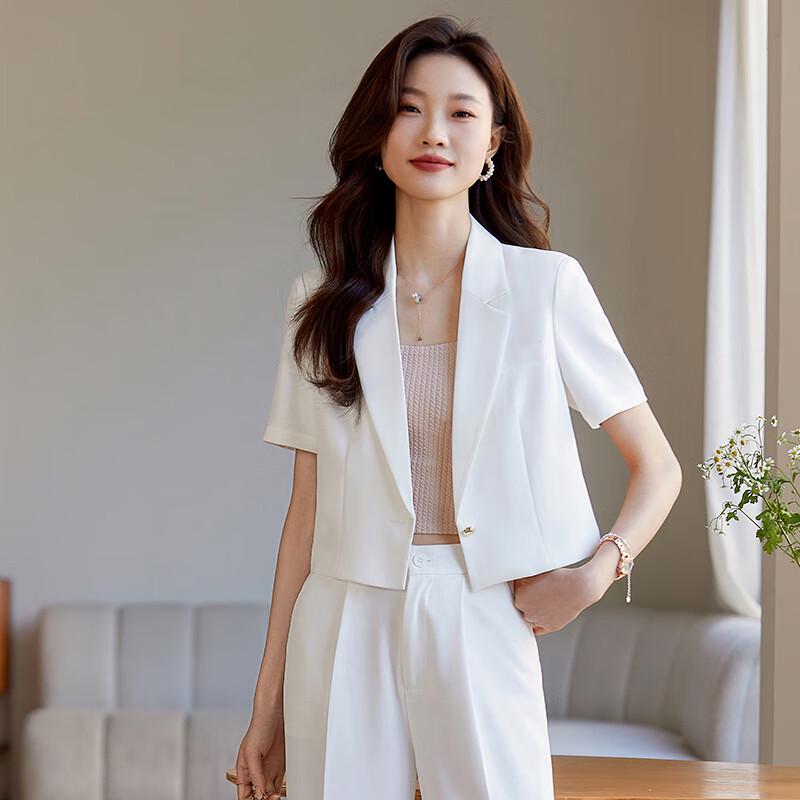 Women's Summer Short Sleeve Professional Suit Set