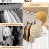 5pcs Versatile Manganese Steel Round Hook - Perfect for Hats, Ties, Scarves & Bags, Strong Load-Bearing, Non-Deformable