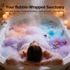 Rose Scent Bath Salts Natural Mineral Foaming Bath Powder for Skin Care Relaxation