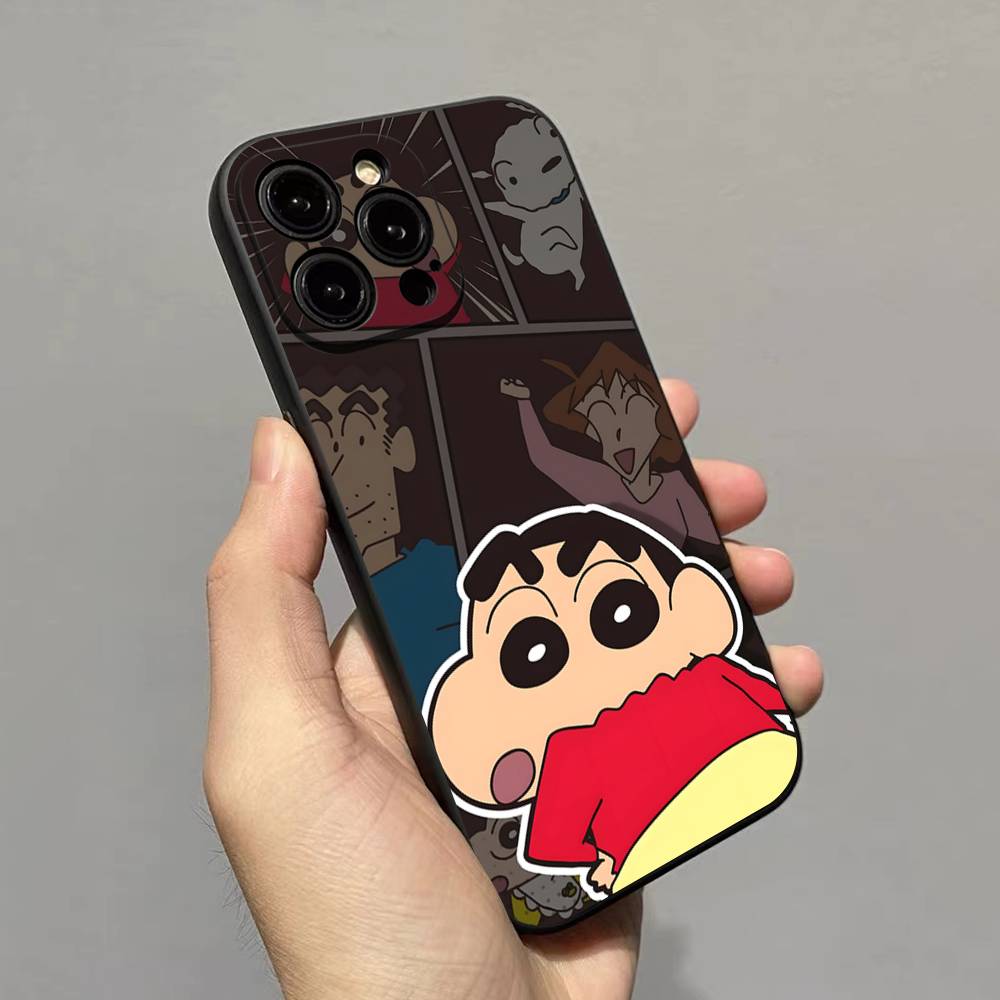 Anime Crayon Shin-Chan Phone Case For Iphone 17 Air 16 15 14 13 12 11 Pro Max 16 15 14 Plus TPU Soft Case