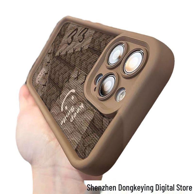 Brown Silicone Phone Case for iPhone Xr/11/12/13/14 Pro Max/15 – Premium Feel