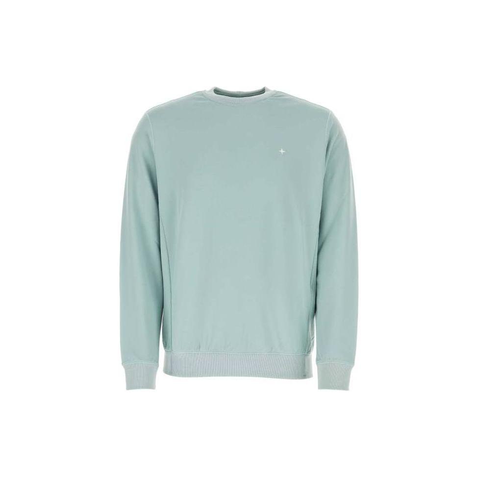 

STONE ISLAND Ss23 Серия Stellina Круглый вырез Вышивка звезда Повседневный Свободный свитшот Мужской свитшот Светло-зеленый 7815631G5-V0041 XL