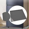 24 Inchx24 Inch Square Silicone Mat for Fridge Floor Use with Raised Edge And Washable Design