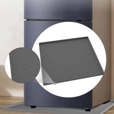 24 Inchx24 Inch Square Silicone Mat for Fridge Floor Use with Raised Edge And Washable Design