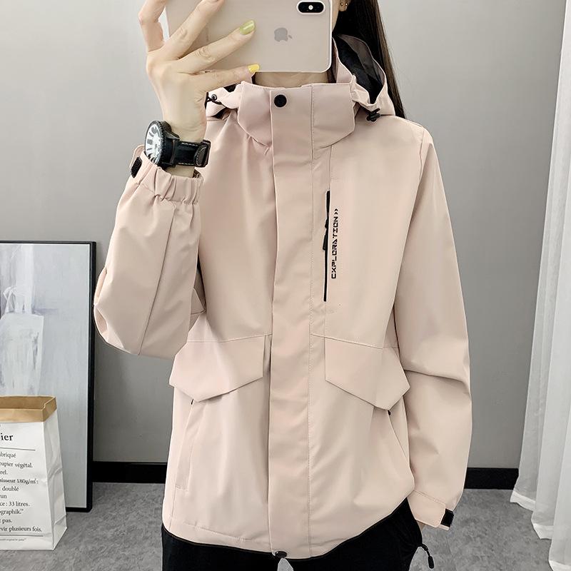 Women's Outdoor Hooded Waterproof Windbreaker Jacket