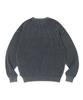 CRITIC Wormhole Logo Natural Dyeing Mesh Knit Charcoal