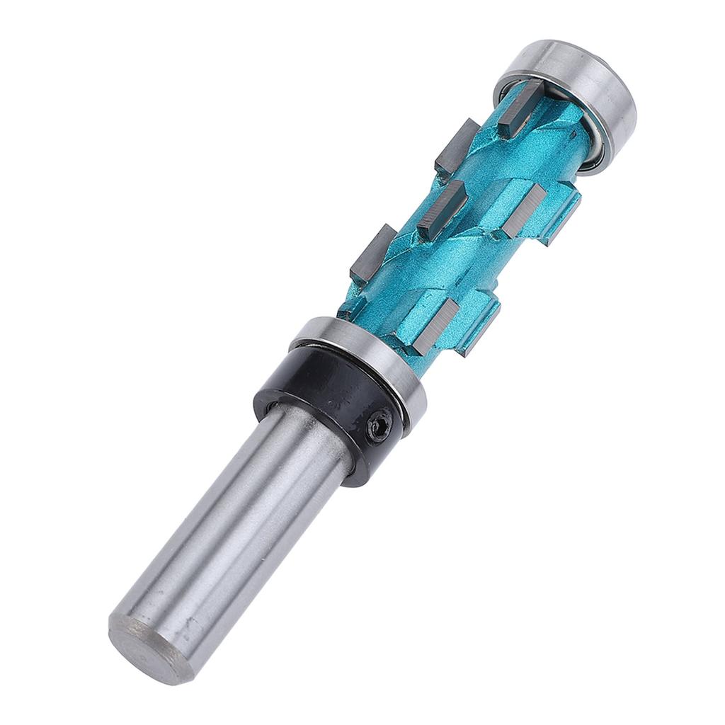Flush Trim Router Bit 1/2 Shank Spiral Carbide Double Bearing Woodworking Trimming 3/4in Dia 1‑11/16