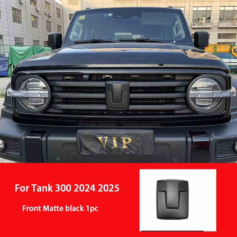 For Tank 300 400 400Hi4-T 2021-2025 Car Badge Front Rear Steering Wheel Wheel Hub Badge Car Central Grid Trim Strip Modification