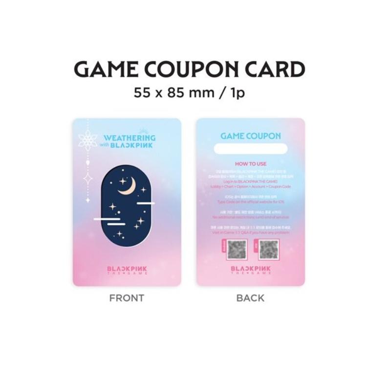 [pre-order] BLACKPINK Game Coupon Card Collection – WEATHERING WITH BLACKPINK