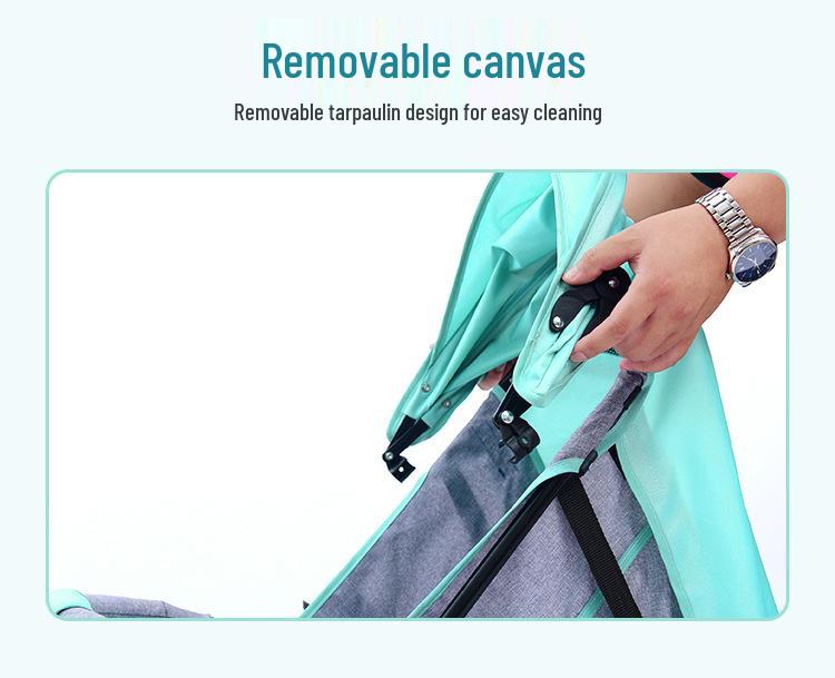 Multifunctional Lightweight Foldable Baby Stroller with High Landscape Design