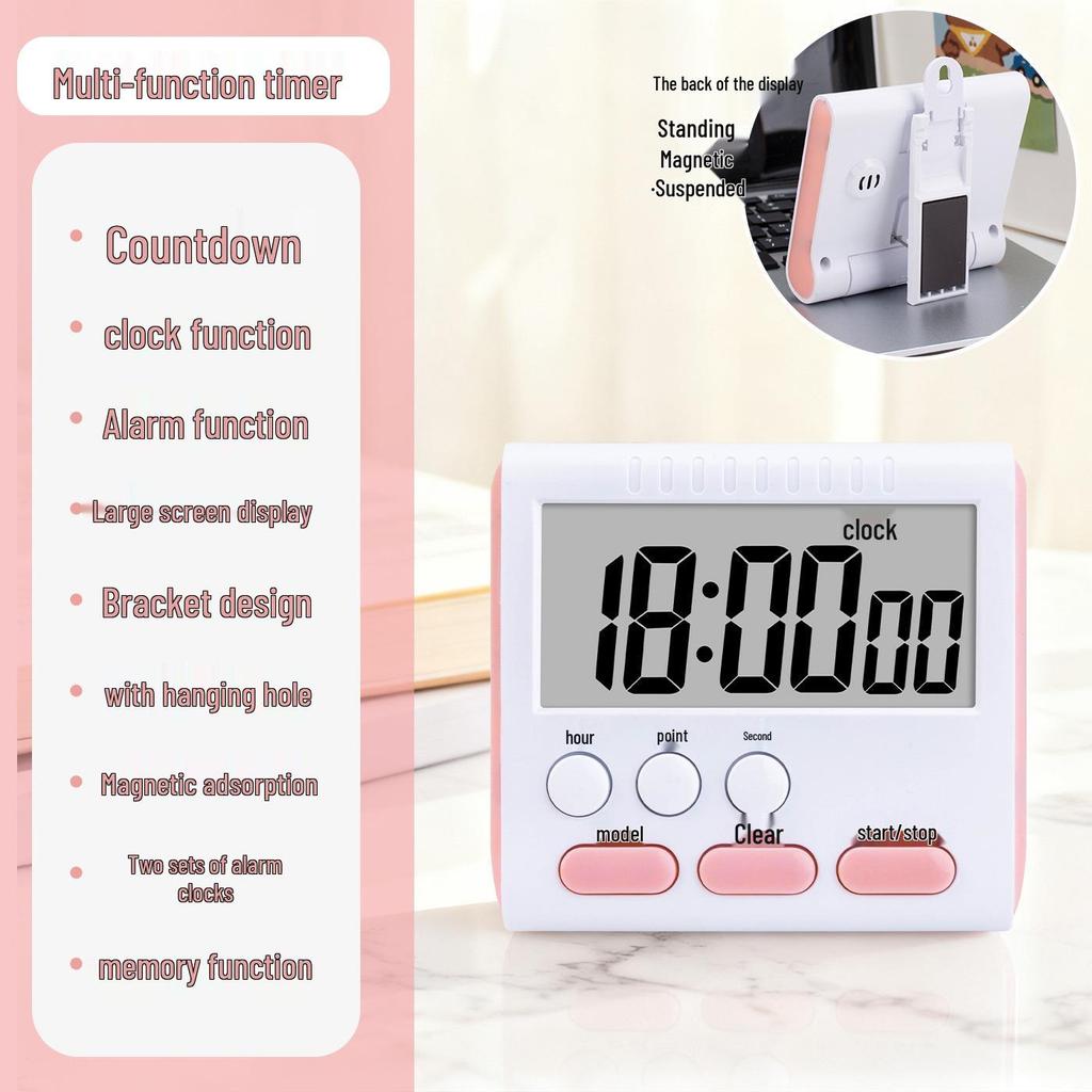 Multi-Function Kitchen Baking Timer and Alarm Clock