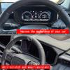 RHD FÜR TOYOTA HILUX 2026 2027 ABS Rotes Kohlefaser Front Armaturenbrett Instrumentenanzeige Bildschirm Panelabdeckung Innenzubehör