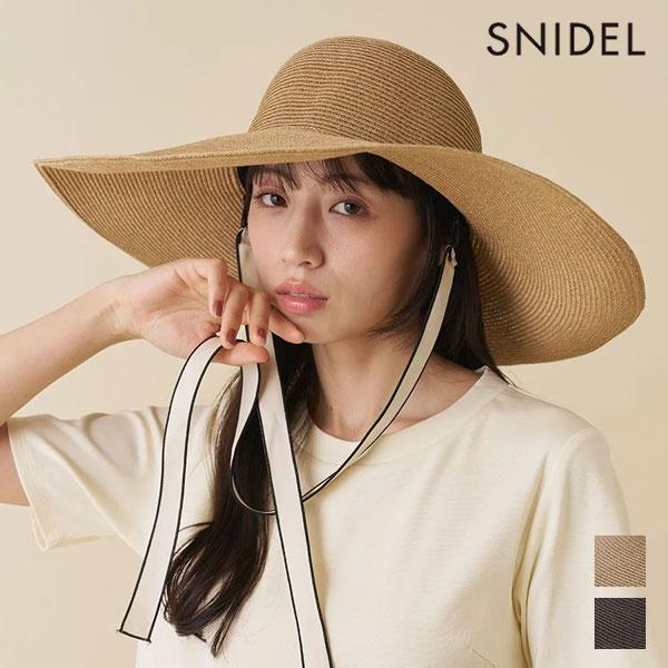 SNIDEL Hat 26 Spring/Summer Wide Brim Blade Hat with Ribbon Blade Hat Gift swgh262643