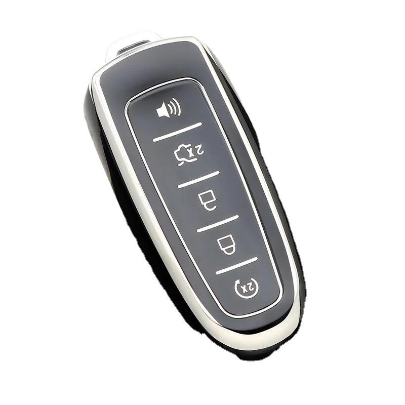 FOR Ford Premium TPU Luxury High Quality Car Key Case with Multi Colors Essential Protection for Focus Fiesta Key Accessories