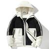 Men's winter new fashion medium and long warm down jacket for men and teenagers thick hooded comfortable couple coat