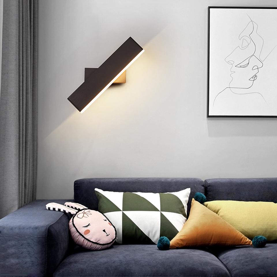 Led Indoor Wall Lamps Rotation Adjustable Switch Modern Wall Sconce with Switch Stair Wall Light Fixture Hallway Led Wall Sconce