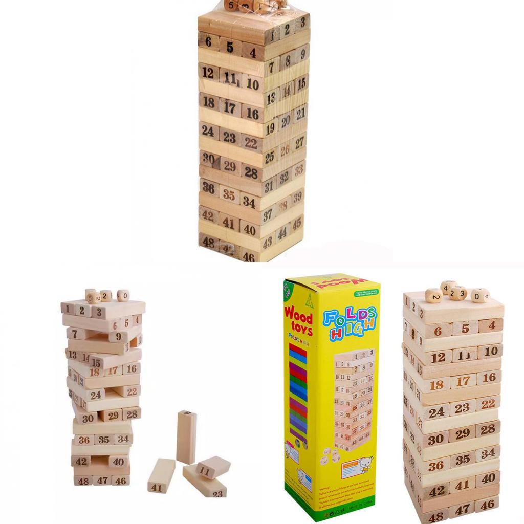 Wooden Number Stackers Toy With Diy Fun For Kids Educational Development