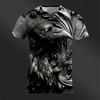 Men's T-Shirts Retro Animal Street 3d Print Short Sleeves Vintage Top T Shirt For Men Clothing Oversized Shirt Tee Summer T-Shirts Men’s