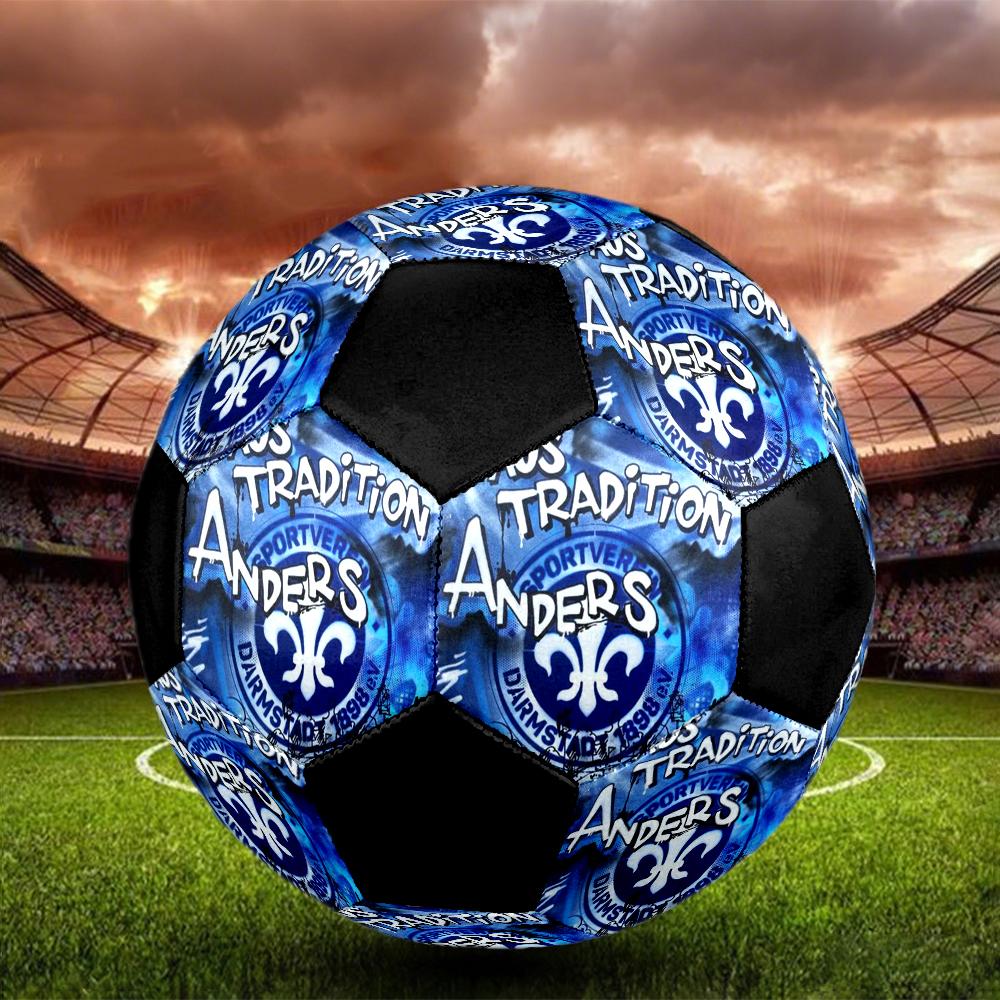 SV Darmstadt 98 Indoor Soccer Ball Colorful Machine Stitched PVC Size 5 Team Training Competition Ready Durable High-Bounce Cool Sports Gift