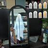 Halloween Ghost Mirror Night Light Halloween Spooky Scary Ghosts Table Mirror LED Ghost Hologram Mirror Decorations