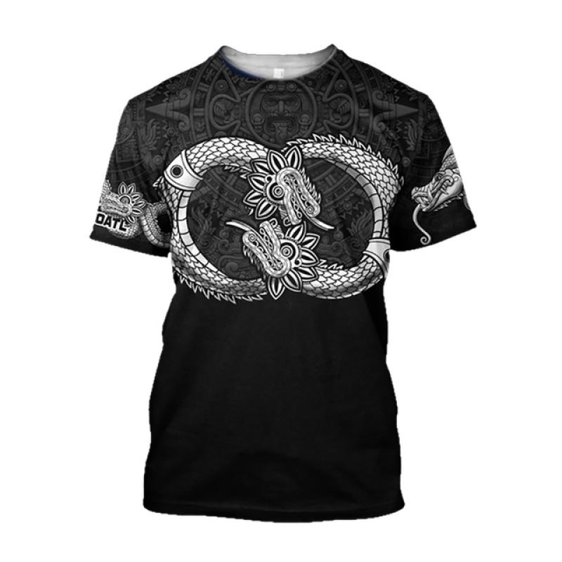 Fashion Vintage Men's T Shirt Harajuku Print O Neck Oversized T-Shirts Man Clothing Summer Casual Short Sleeve Streetwear Tops