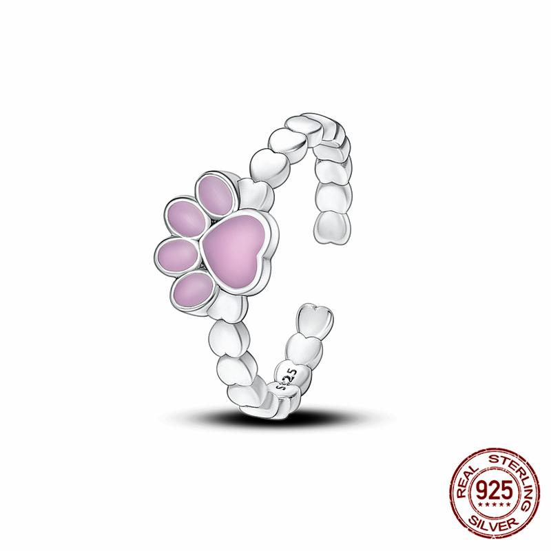 Brand New 100% Genuine 925 Silver Women's Ring Original Heart Crown Rose Gold Crystal Engagement Ring Wedding Anniversary Jewelr