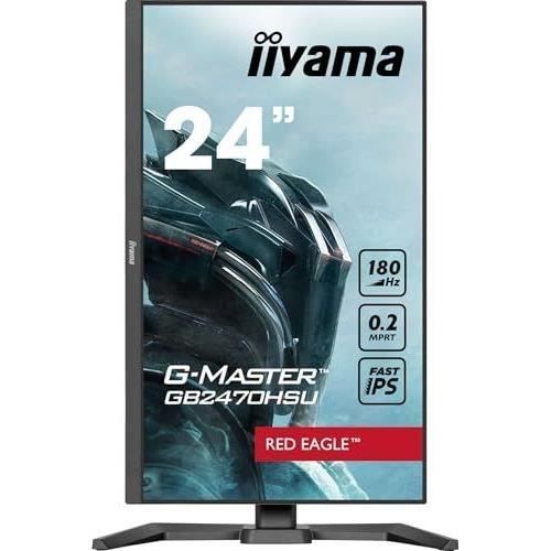 Ecran PC - IIYAMA - GB2470HSU-B6 - 24" IPS FHD 1920 x 1080 - 0,2ms - 180Hz - HDMI DP - Noir