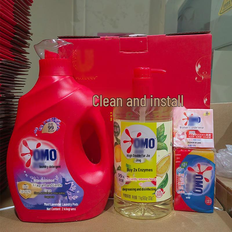 Employee Benefits Gift Set: Laundry Detergent & Dish Soap for Home Cleaning & Care