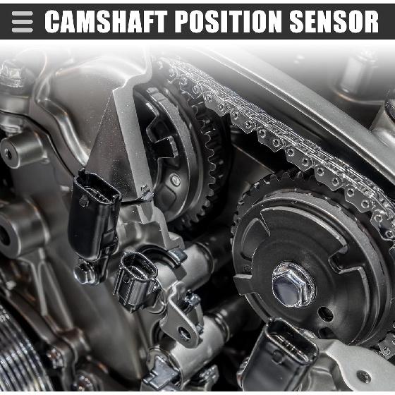 Motoforti CPS Sensor, Engine Camshaft Position Sensor, for BMW 435i 2014-2016, ABS, Metal, No.13627558518, Black, 4pcs