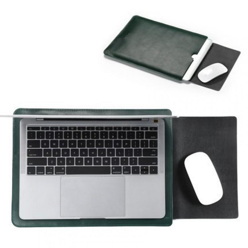 Genuine Leather Laptop Sleeve MacBook Pro 14 Inch 15.3 Waterproof Business Case Men Women Neutral Style