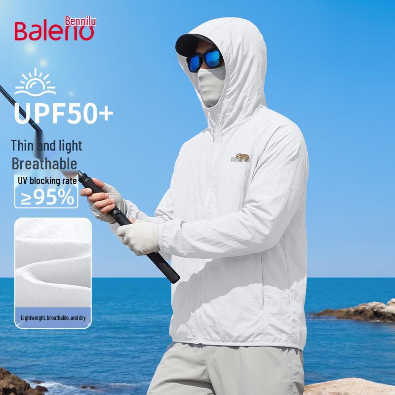 Baleno Men s Lightweight UPF50+ Sun Protection Jacket 4XL