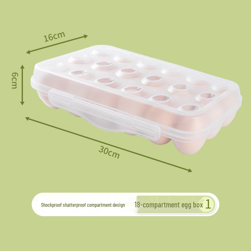 Shockproof Outdoor Egg Storage Box - Shatterproof, Transparent Plastic Tray for Camping and Refrigerator Use