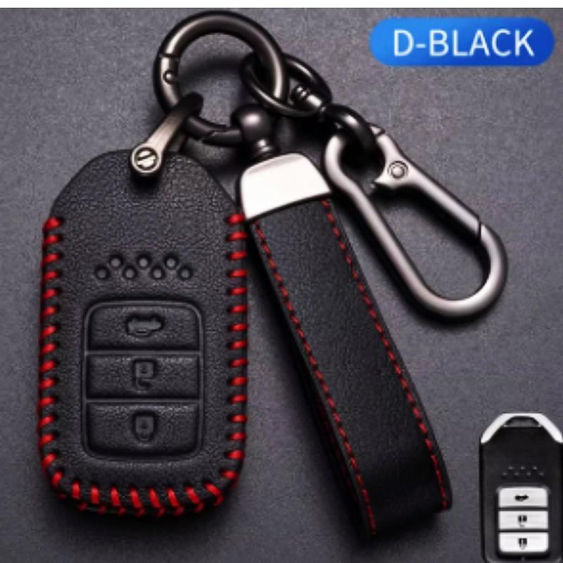 Leather Car Remote Key Cover Case Shell For Honda Civic City Accord CRV CR-V XR-V Odyssey Vezel Jade Crider Fit Accessories