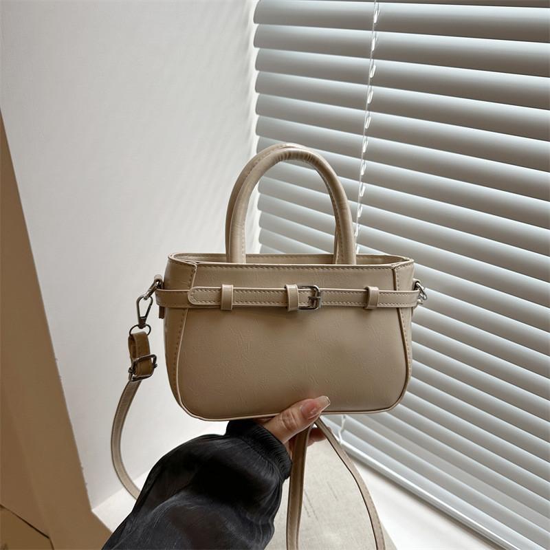 Womens Pu Small Square Bag With Top Zipper And Internal Phone Pocket For Daily Use