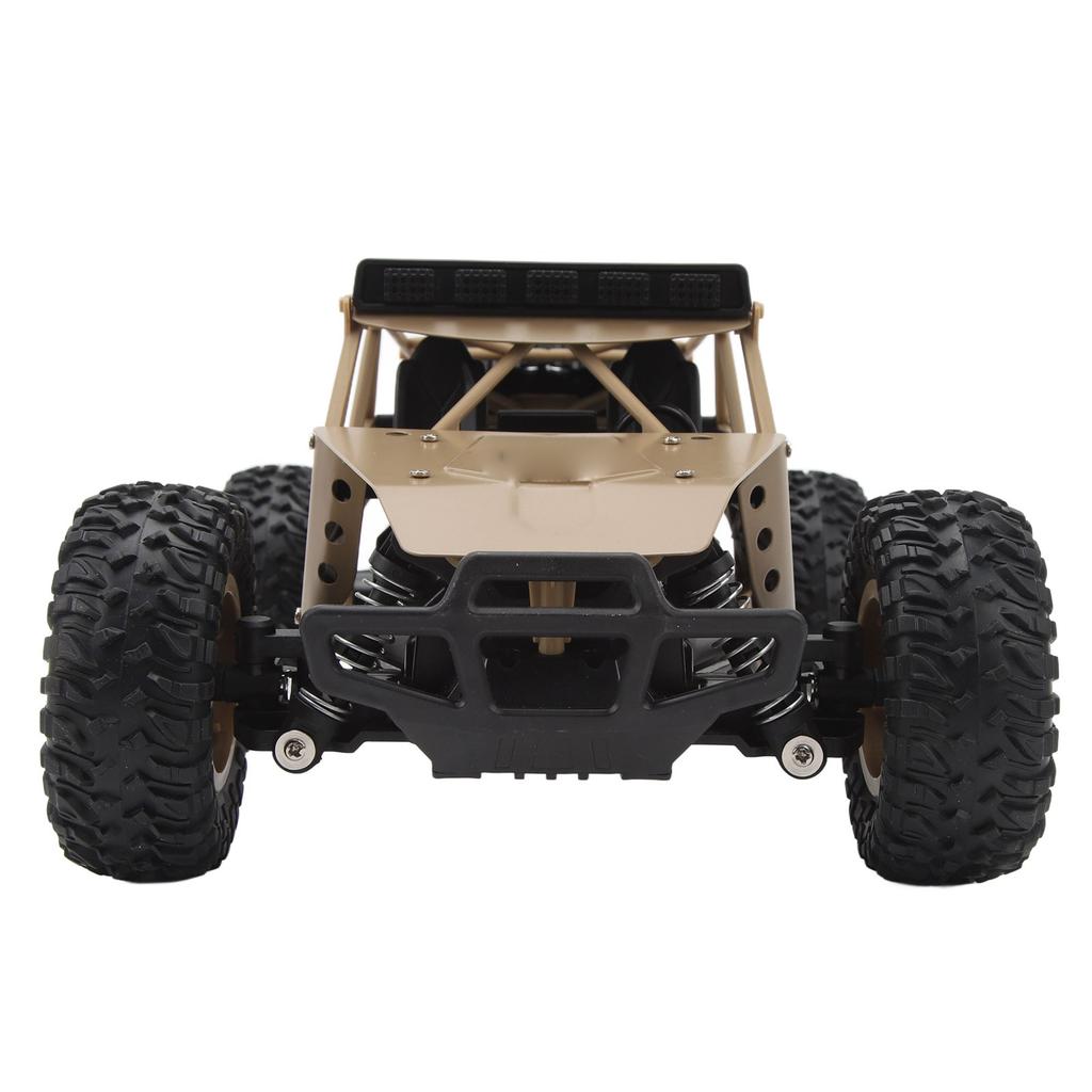 Carros RC 1:Carro de Controle Remoto Escala 16 2.4G Carcaça de Liga 2.4G Resistente a Choques Farol Off Road RC