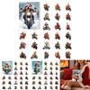 Christmas Dog Themed Advent Calendar With Acrylic Material And 24 Decor Accessories For Holiday Decor